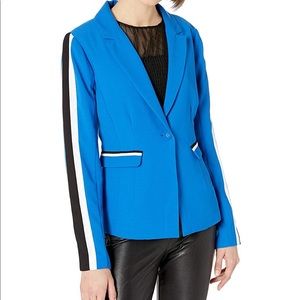 Nicole Miller NYC Blue Striped Blazer